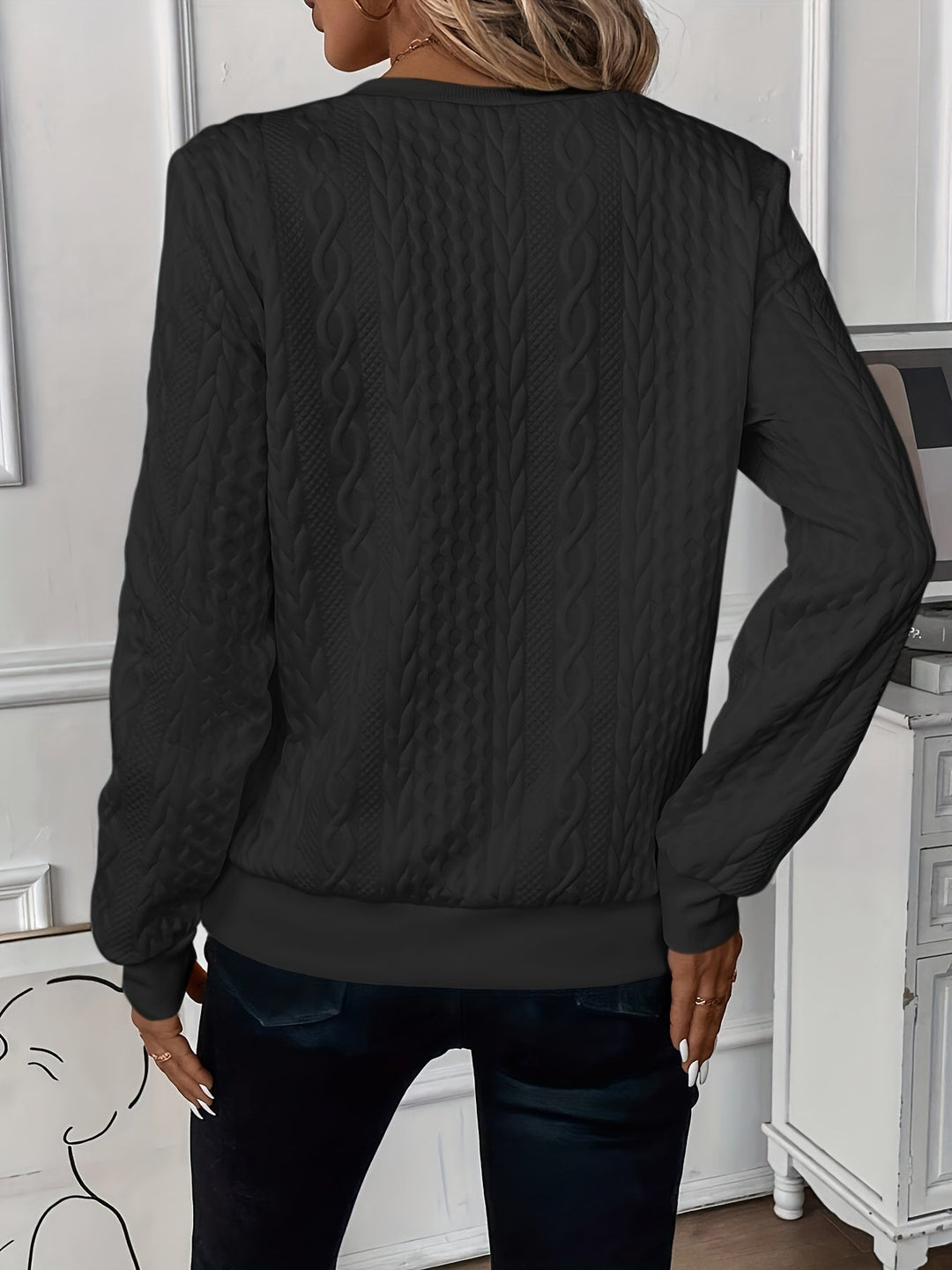 Zip-Front Knit Sweater for Women