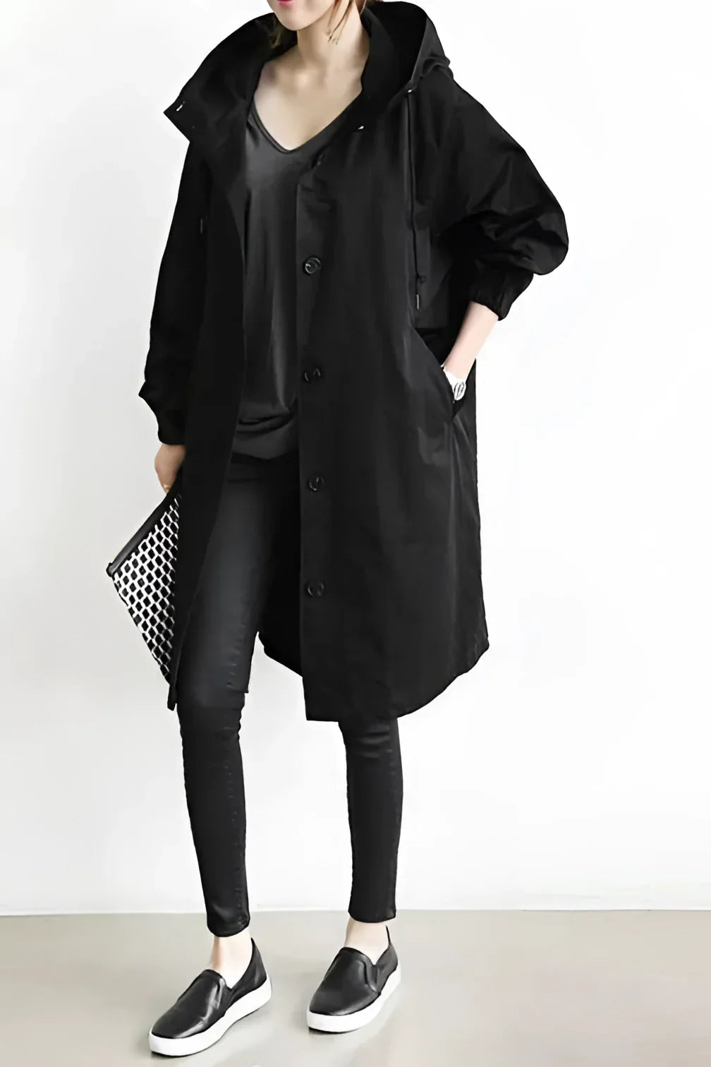 Women's Oversized Waterproof Trench Coat