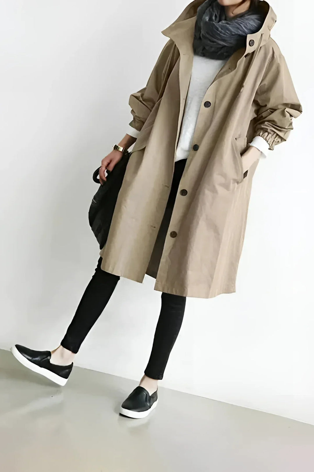 Women's Oversized Waterproof Trench Coat