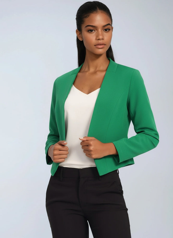 Women's Tailored Open-Front Structured Blazer