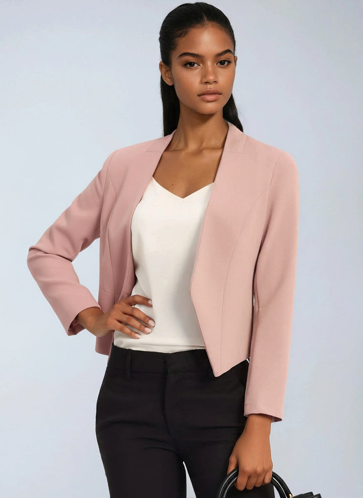Women's Tailored Open-Front Structured Blazer