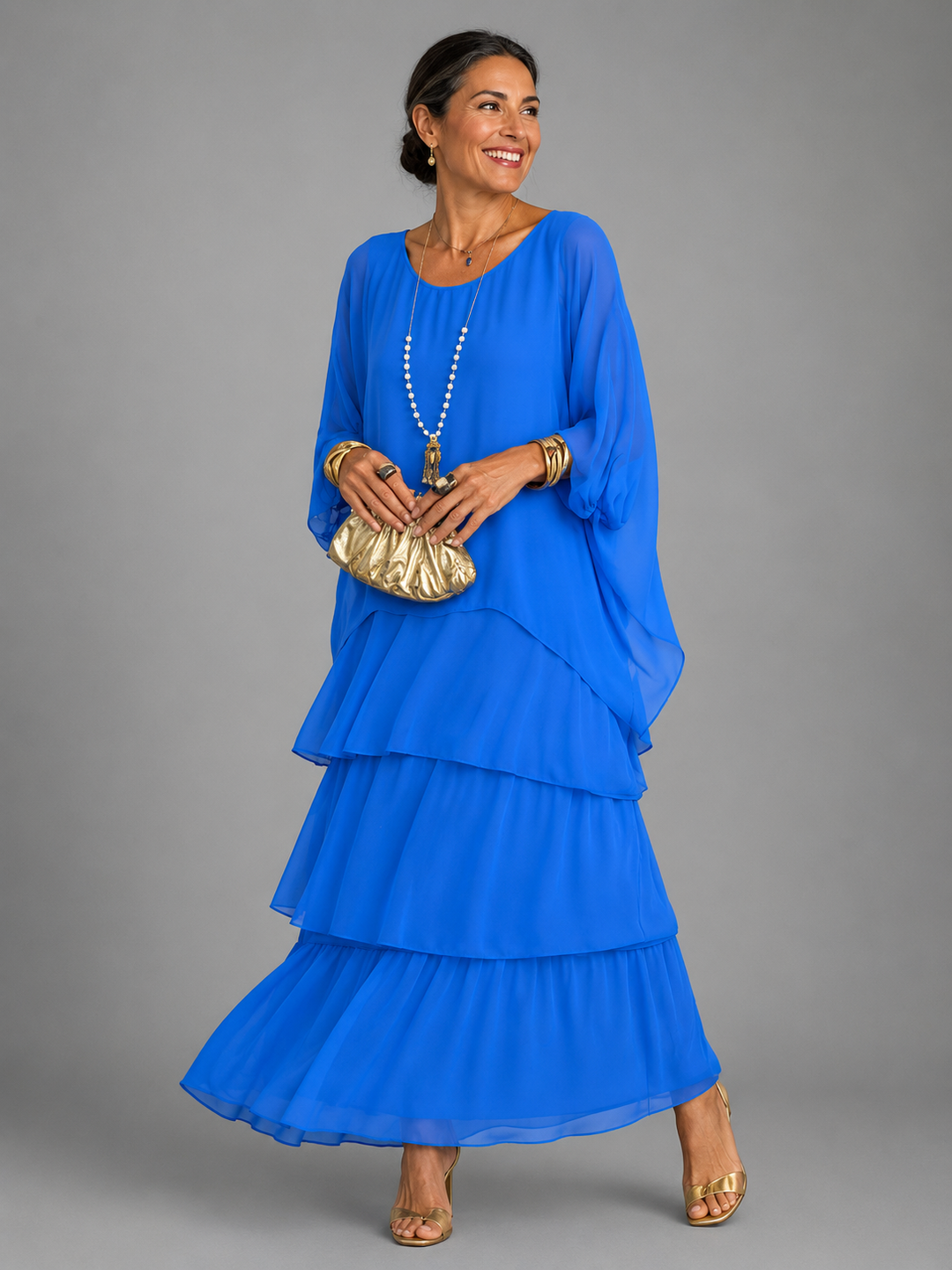 Tiered Ruffle Maxi Dress for Women