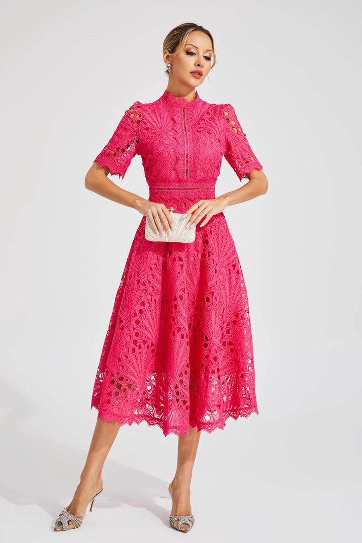 Lace Midi Dress for Women