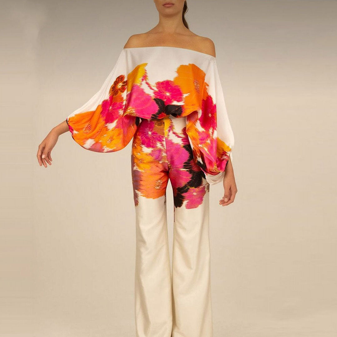 One-Shoulder Top and Wide-Leg Set for Women