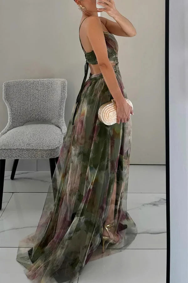 Textured Layered Maxi Dress for Women