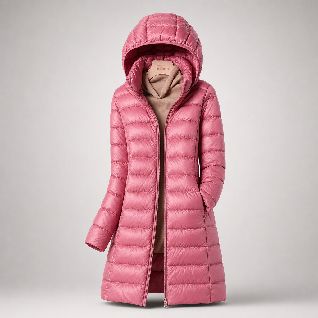 Giacca invernale da donna in piumino ultraleggero