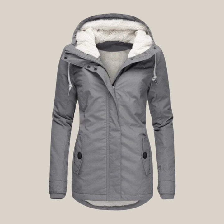 Women's Hooded Fleece-Lined Winter Jacket