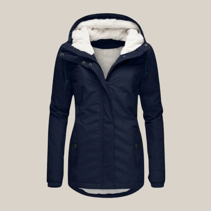 Women's Hooded Fleece-Lined Winter Jacket