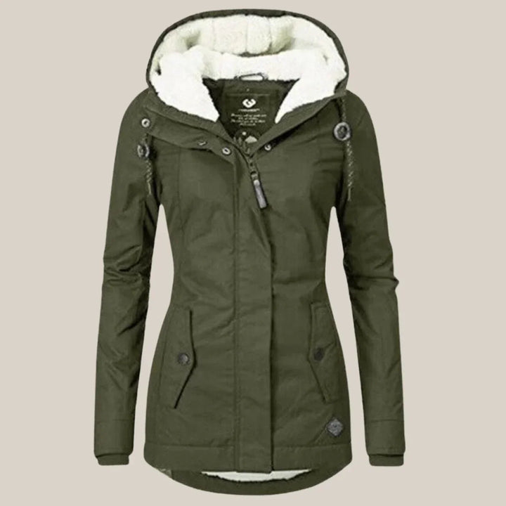 Women's Hooded Fleece-Lined Winter Jacket